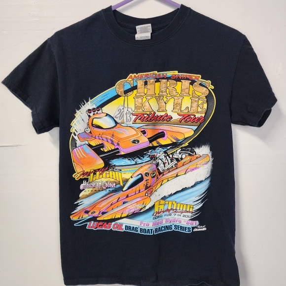 Marty Logan T Shirt Small Chris Kyle American Sniper 2013 Tribute Tour Boat Spee - Picture 1 of 7